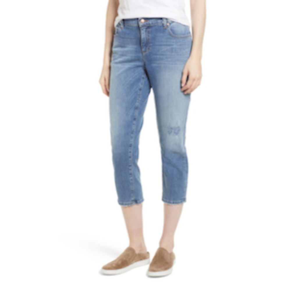 Eileen Fisher Tapered Stretch Organic Cotton Crop